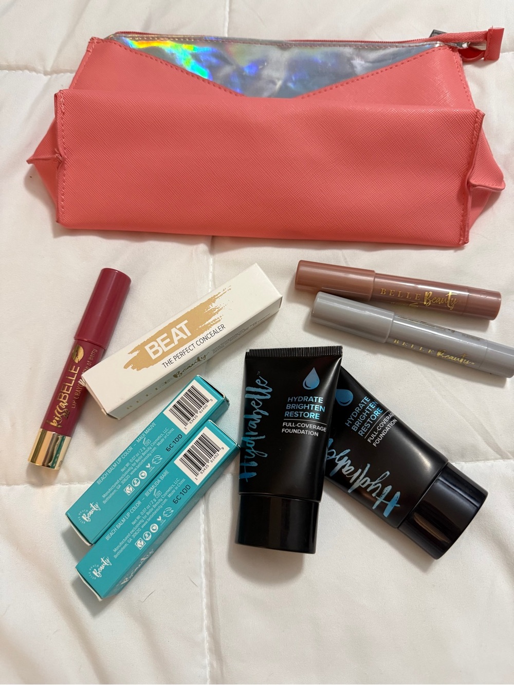 Belle Beauty makeup set with bag